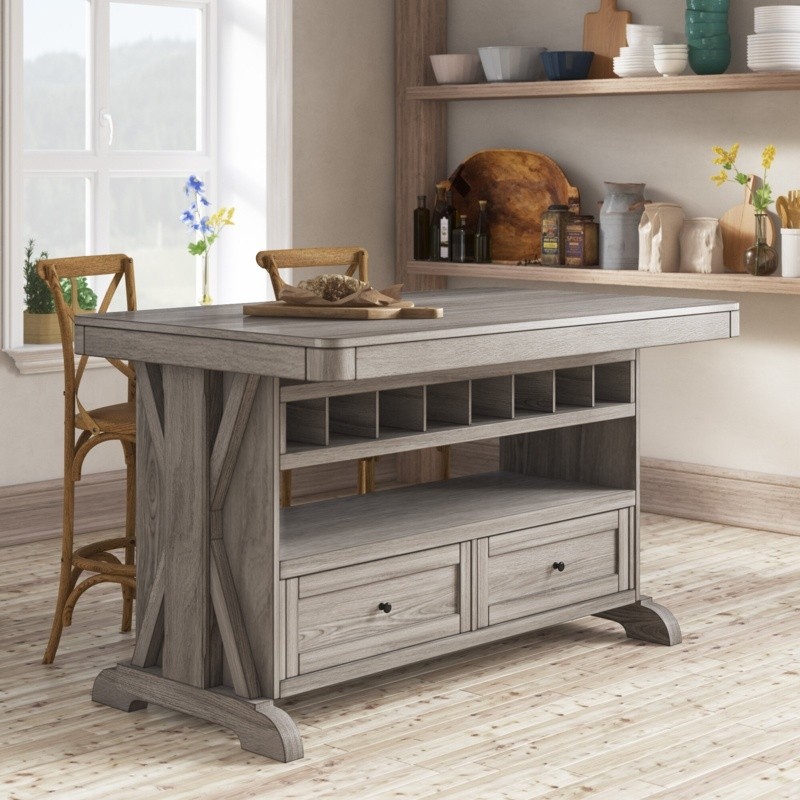 Jonson 60'' Wide Rolling Kitchen Island