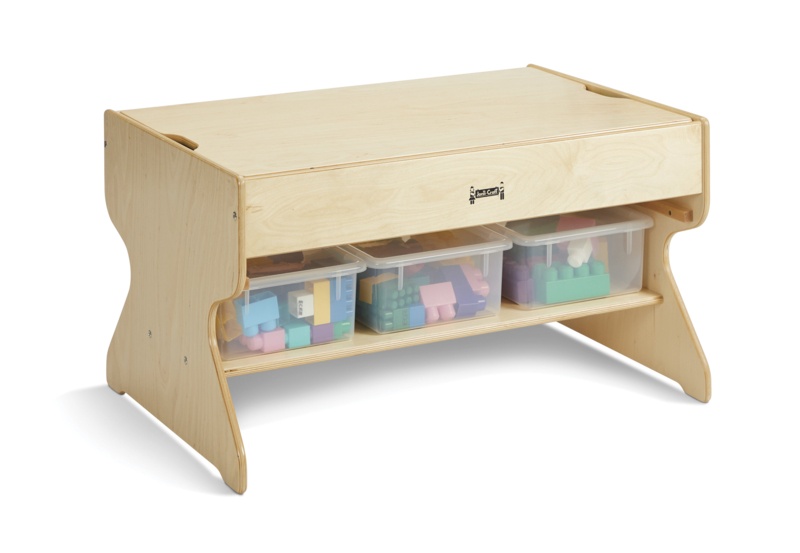 Preschool Building Table with Storage