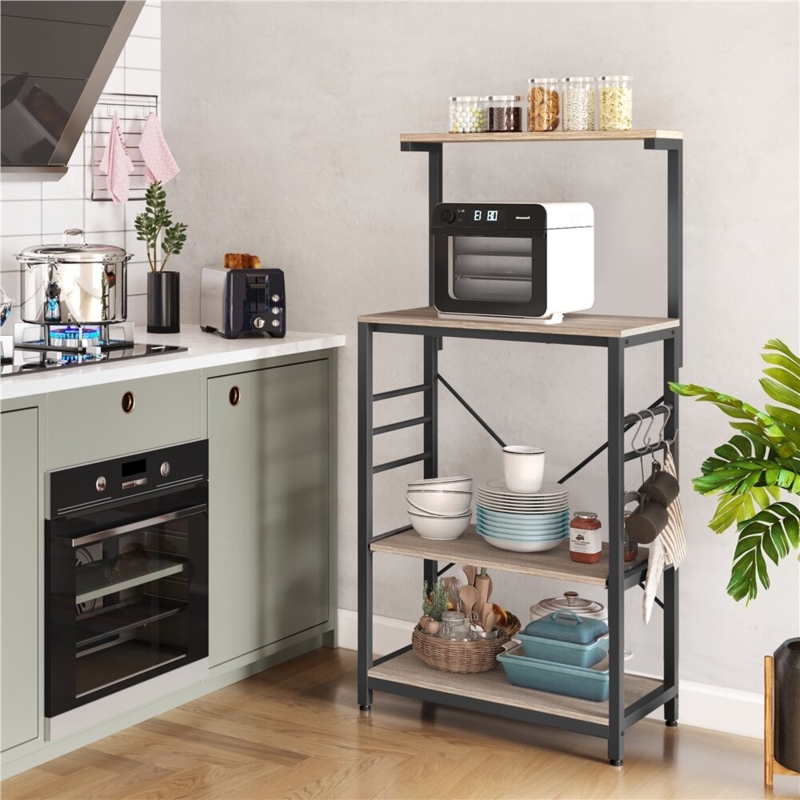 4-Tier Microwave Stand Cart