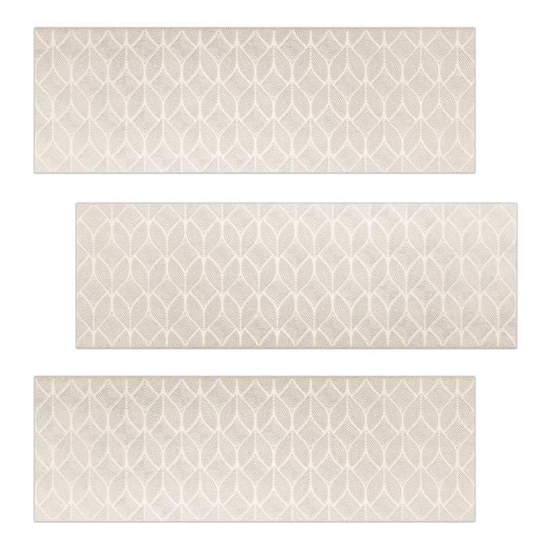 Elegant Ceramic Leaf Listello Accent Tile