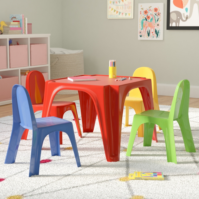 Five-Piece Toddler Table and Chair Set