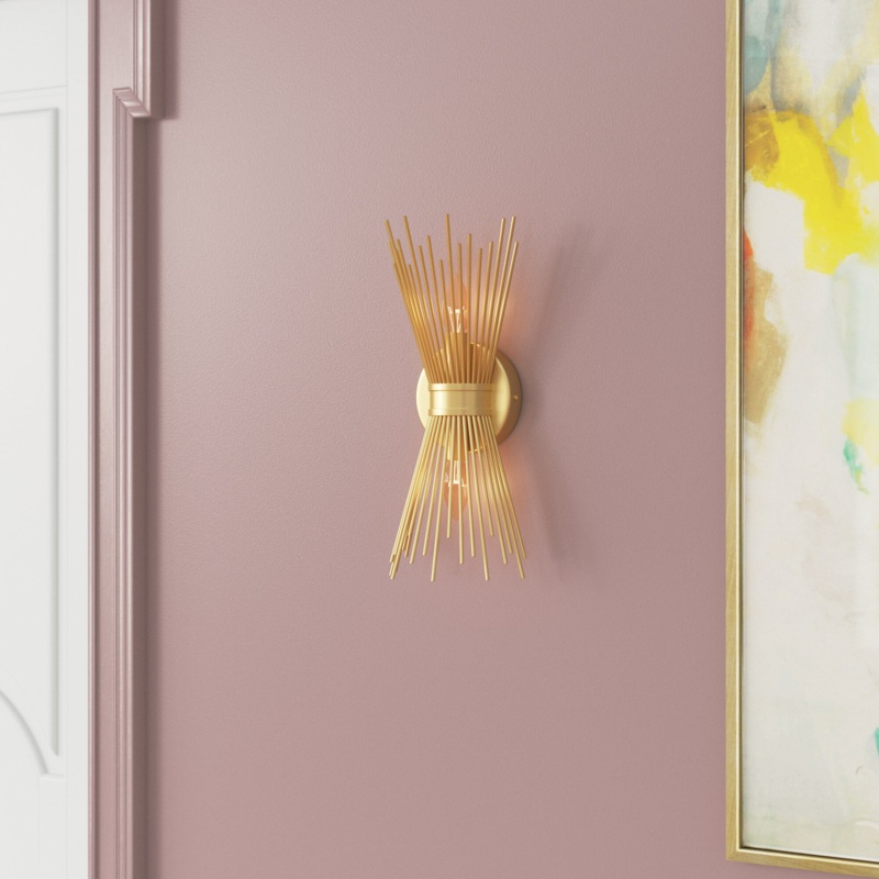 Karissa Steel Candle Wall Light