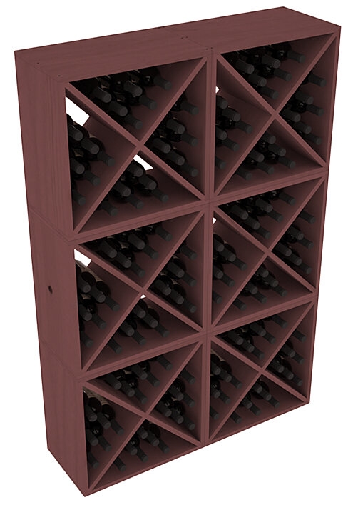 Deep Wine Bottle Rack with 144-Cell Cube Storage