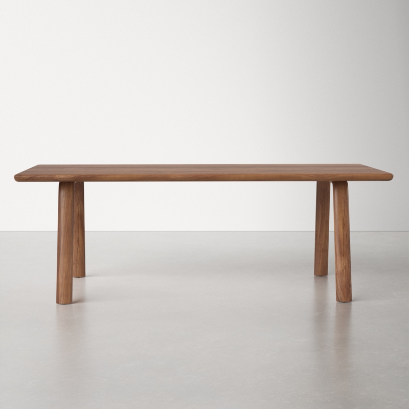 Walnut Wood Dining Table with Rectangular Top