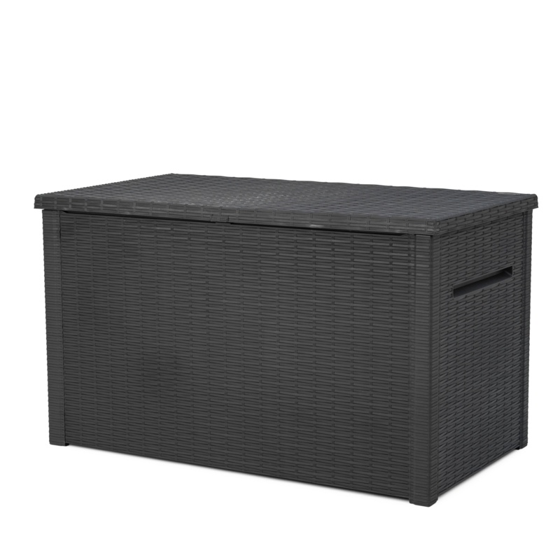 Keter Java 230 Gallon XL Water Resistant Resin Lockable Deck Box Storage Patio Furniture