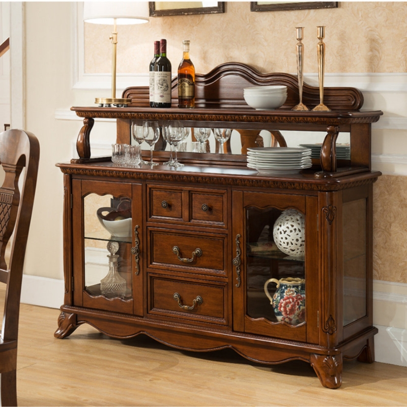 Hand-carved Storage Table with American Style