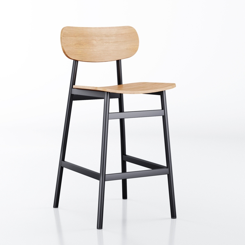 Contemporary Metal Structure Stool