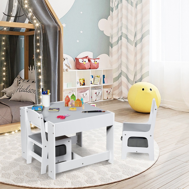 3-in-1 Activity Table Set with Storage
