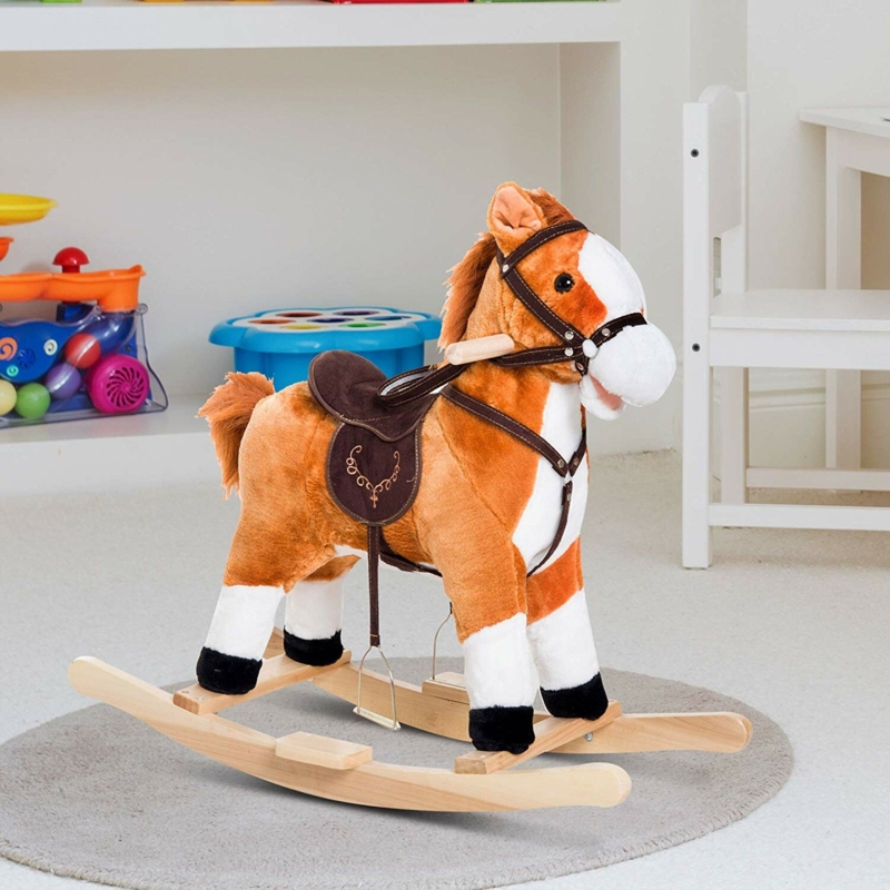 Kids Plush Toy Rocking Horse