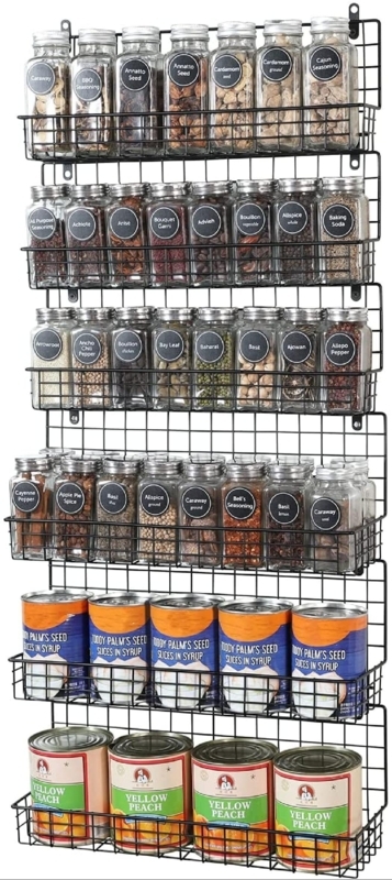 Large Capacity Wall-Mounted Spice Rack