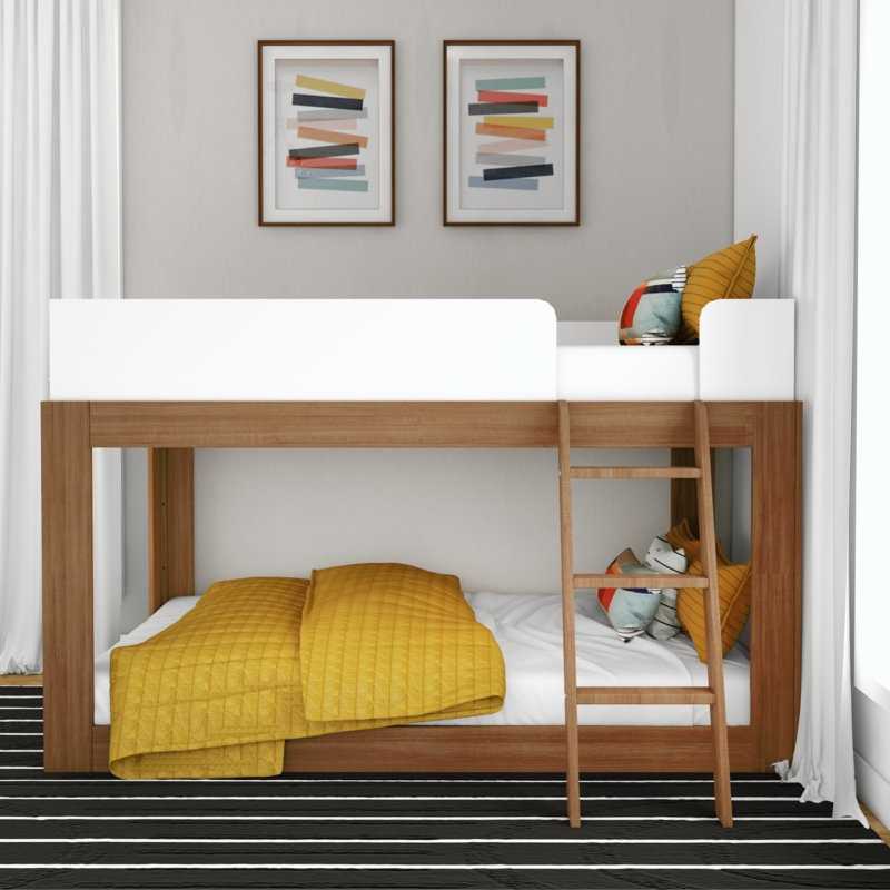 Twin-Over-Twin Modern Bunk Bed