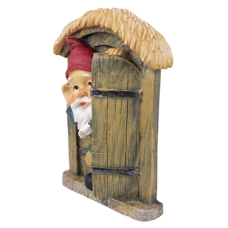 Knothole Gnomes Door Garden Welcome Tree Wall Décor