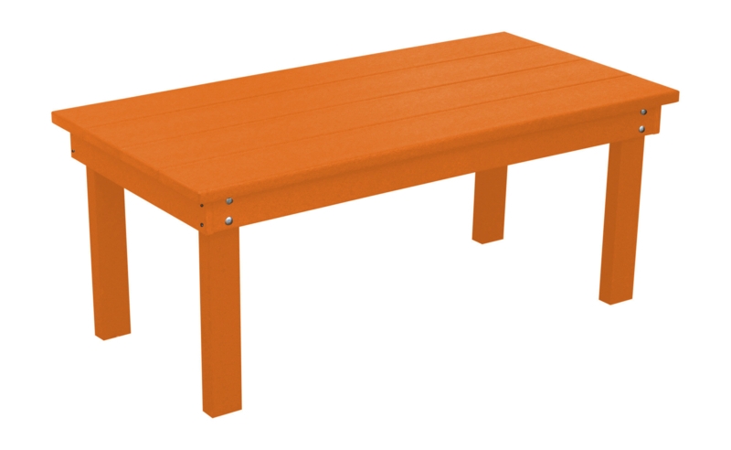 Rectangular Coffee Table with Recycled Plastic Lumber
