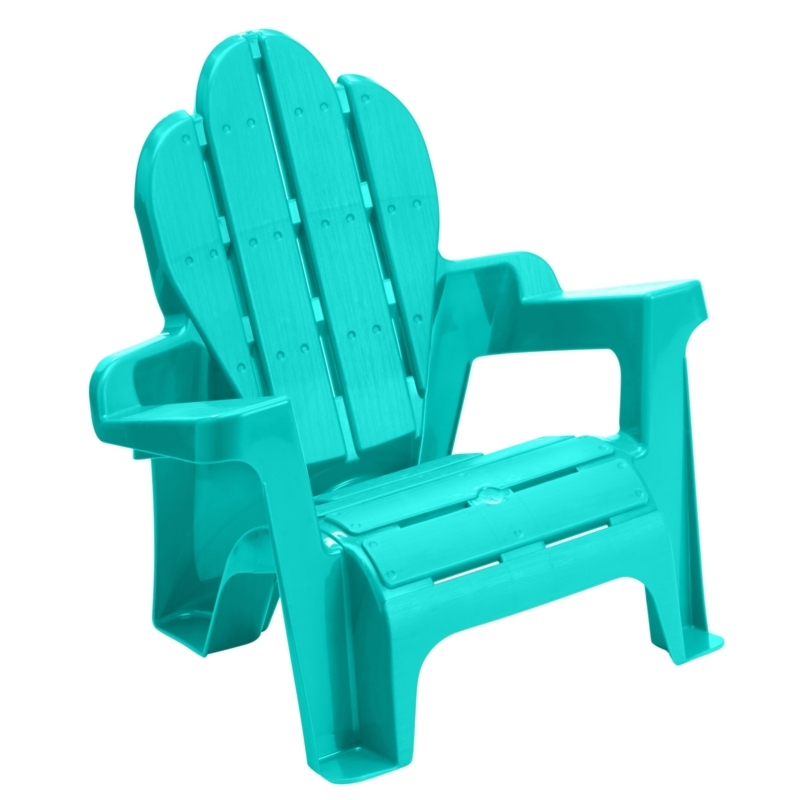 Stackable Plastic Adirondack Chair Set