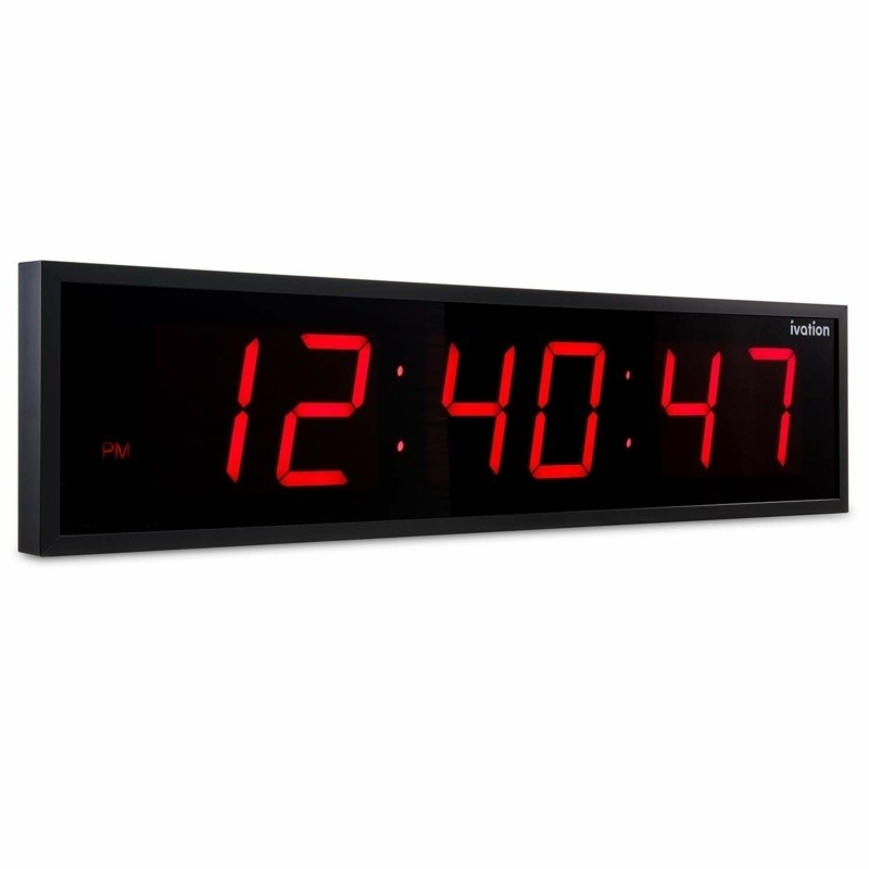 Large Digital LED Wall Clock