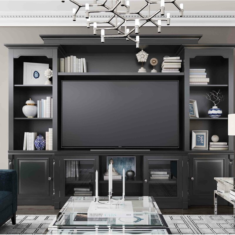 Large Traditional Entertainment Wall Unit 