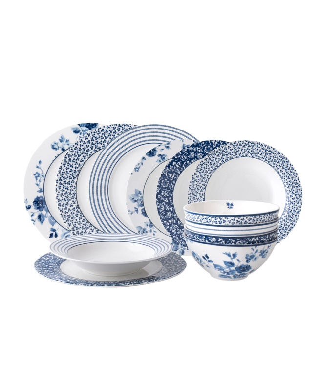 Laura Ashley Bone China Dinnerware Set - Service for 4