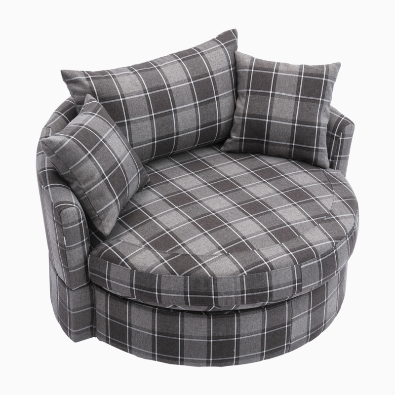 Modern Rotary Accent Chair Bucket Seat
