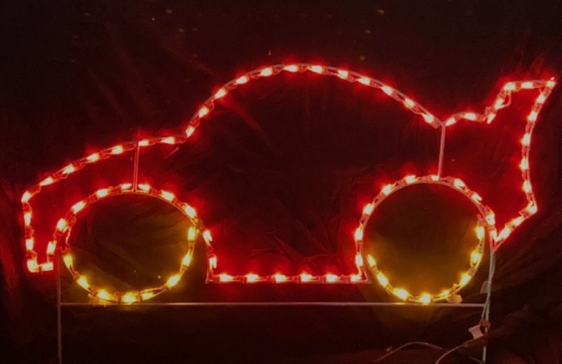 LED Lit Race Car String Lights