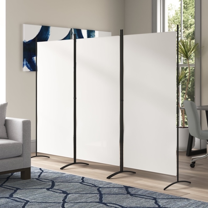 Leveille 102.5'' W x 72'' H 3 - Panel Folding Room Divider