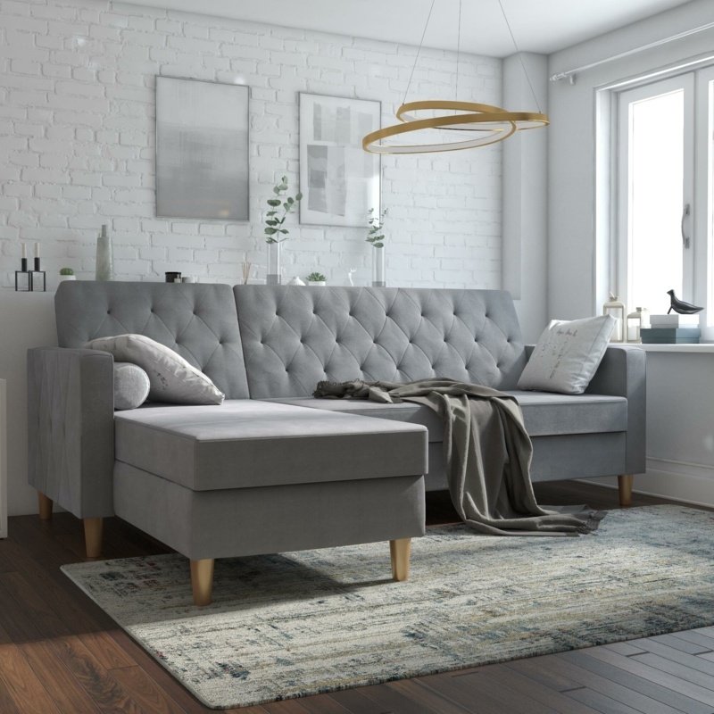 Liberty Upholstered Reversible Chaise Sectional with Storage