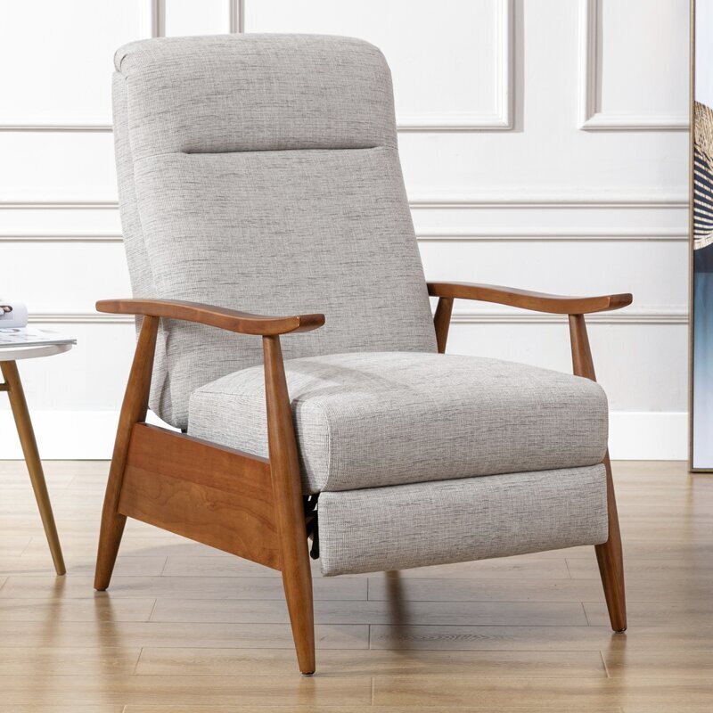 Light Gray Swedish Recliner Chair