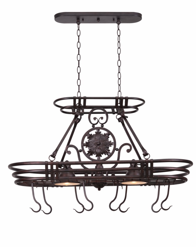 Linear Pot Rack - Nickel - Ann-Morris - Custom Lighting