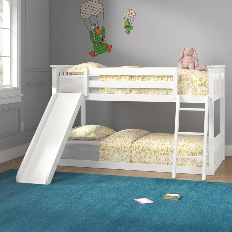 Low Height Bunk Bed with Slide