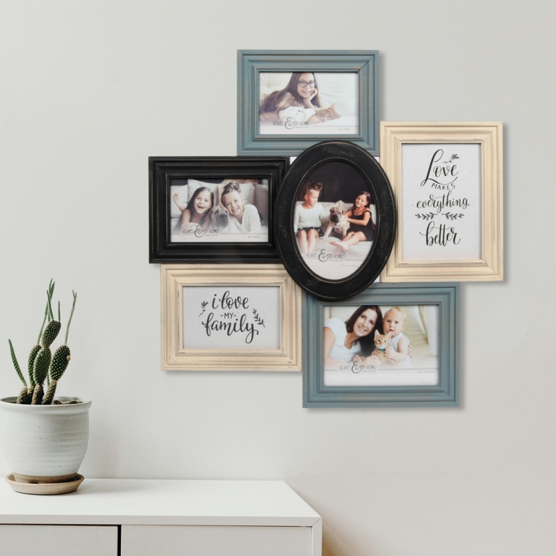 Rustic Collage Multi-Shape Picture Frame
