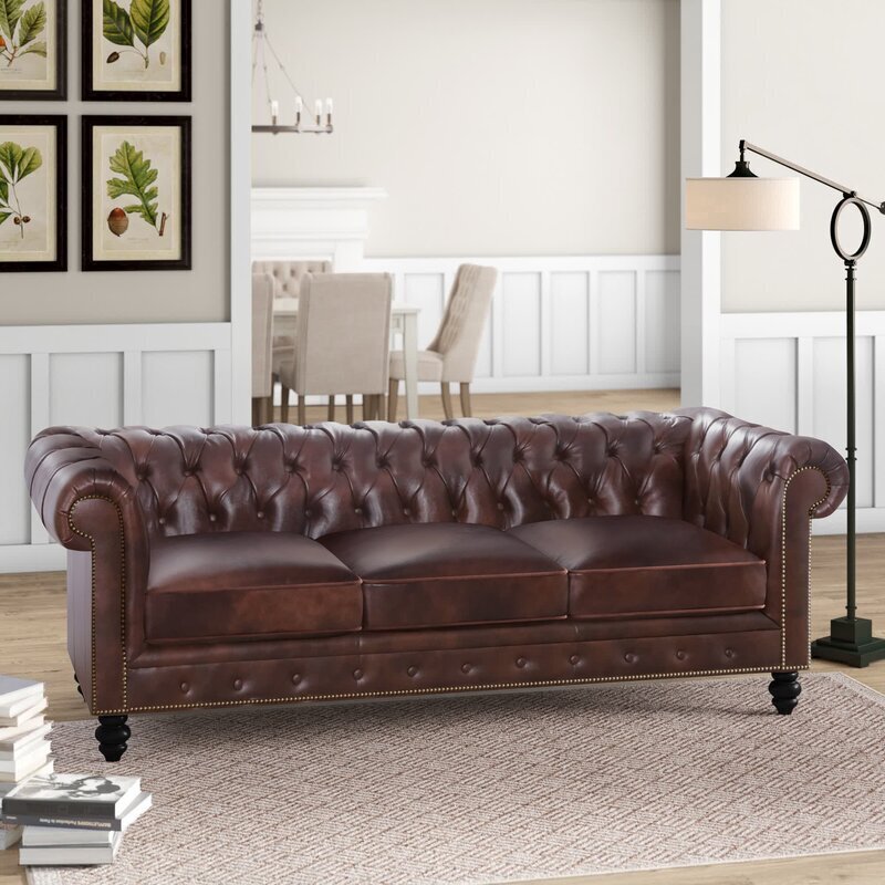 Luxurious Massive Modern Curved Leather Sofa