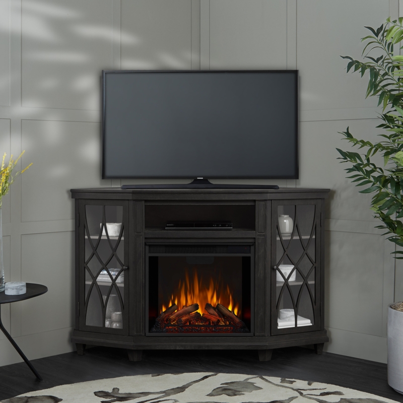 Electric Fireplace with Adjustable Thermostat