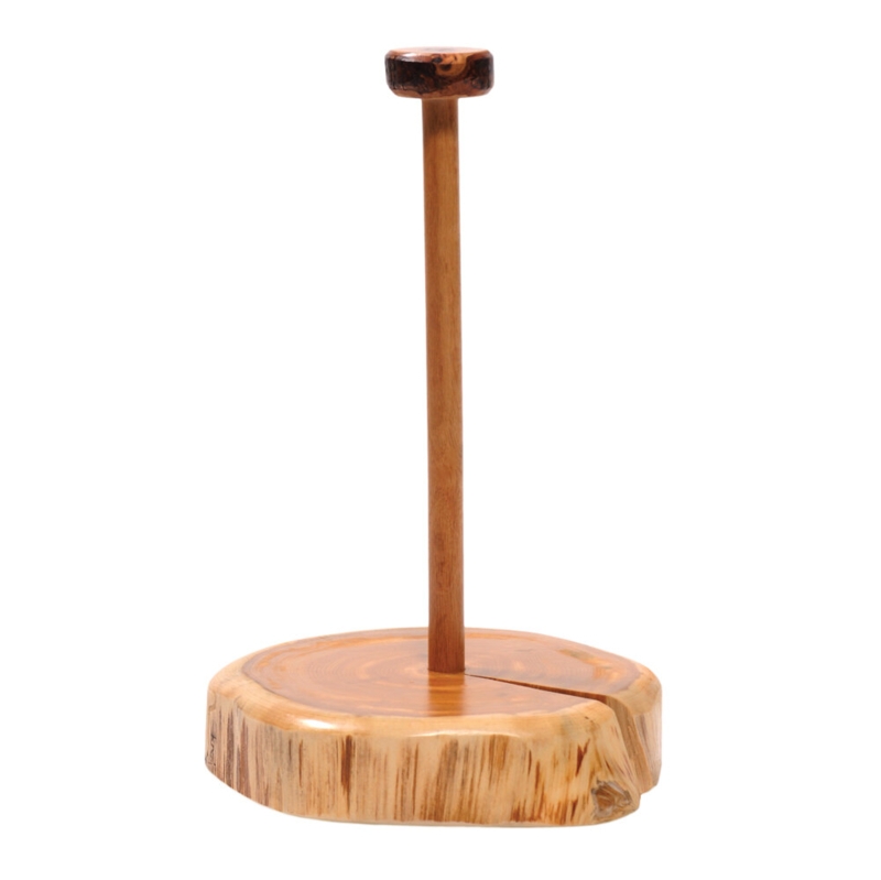 Handcrafted Cedar Log Side Table