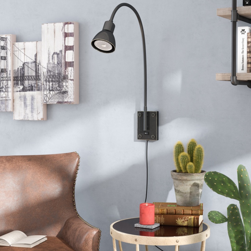 Maffei LED Plug-in Swing Arm Sconce