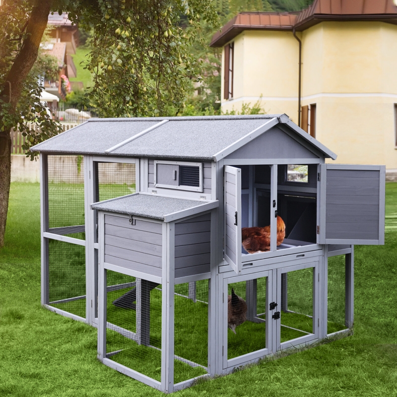 Multi-Level Chicken House for Small Animals