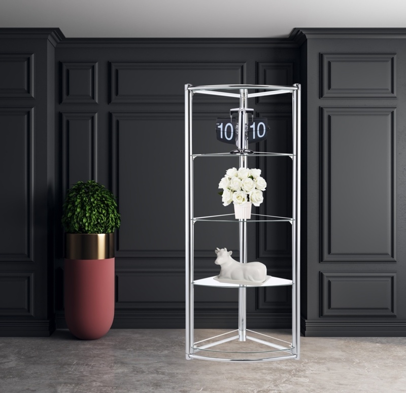 Chrome curio cabinet hotsell
