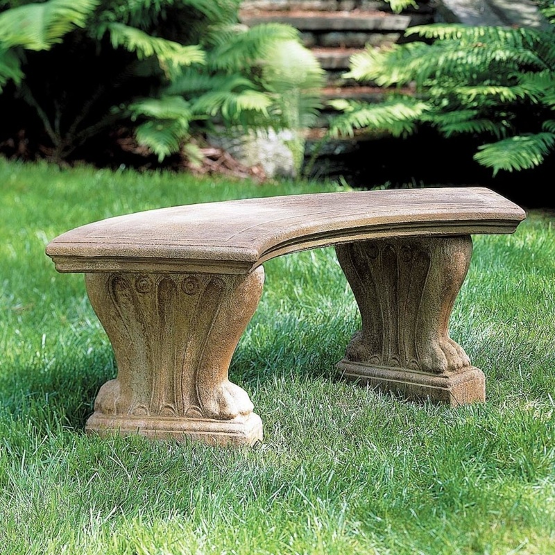 Curved Garden Bench with Timeless Design