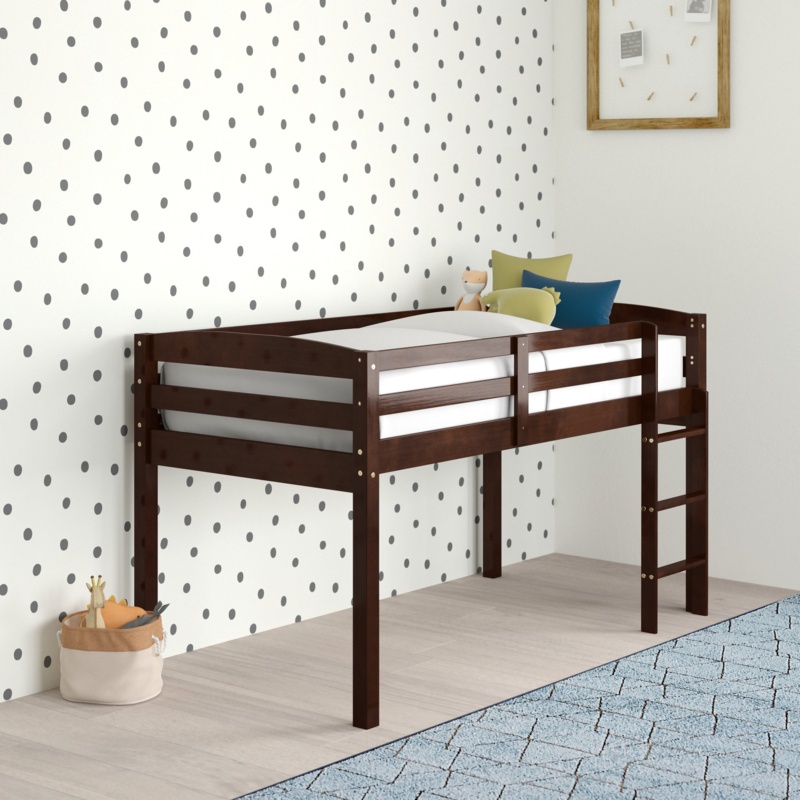 Classic Planked Bunk Bed with Storage Space