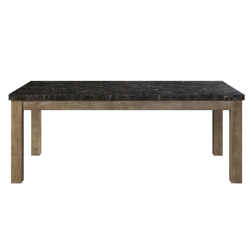 Transitional Marble Top Dining Table