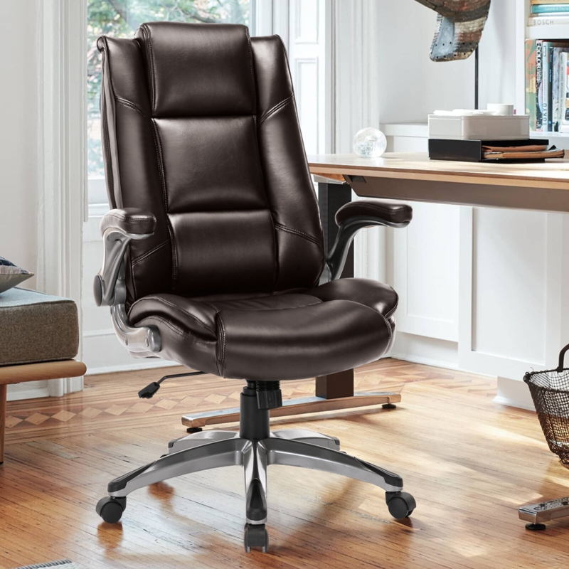 Classic Executive Chair with Flip-Up Armrests