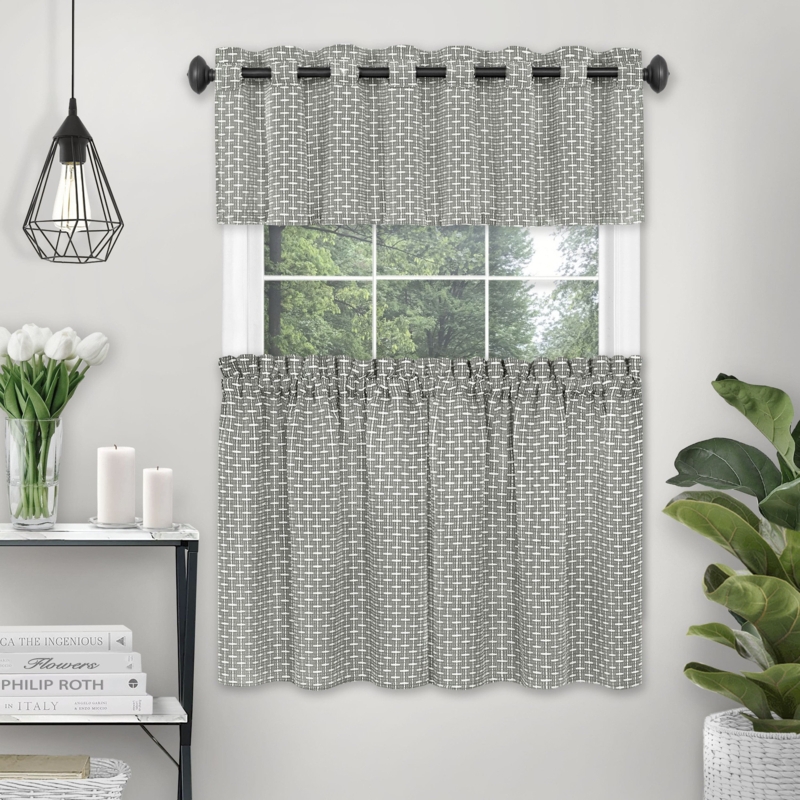 Textured Window Curtain Tier Pair