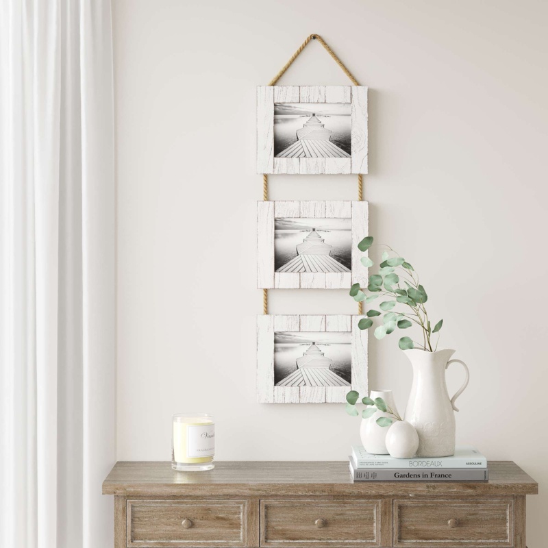 Hanging Rustic Wood Picture Frame Set