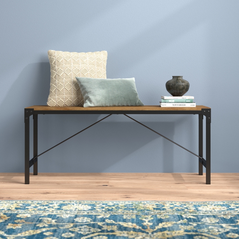 Mixed-Material Urban Dining Bench