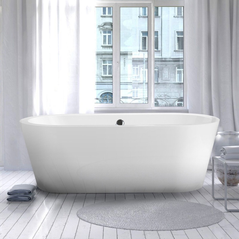 Melania 68'' x 32'' Freestanding Soaking Acrylic Bathtub