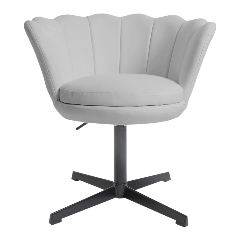 Swivel Vanity Chair with Seashell Design