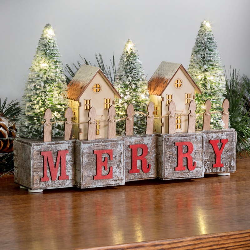 Merry Wood Blocks with Timer