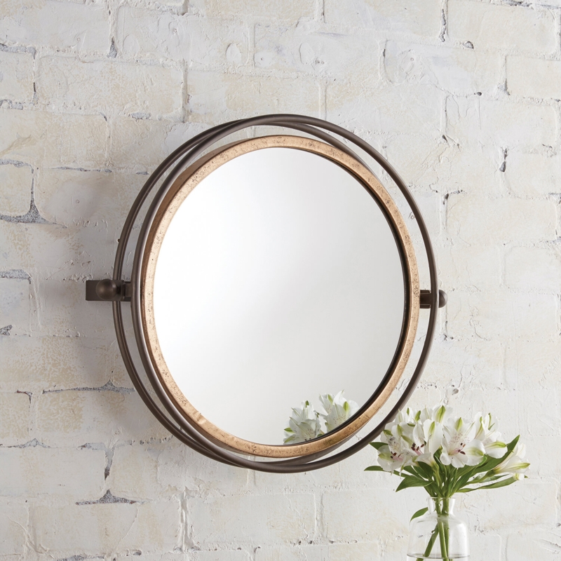 Copper-Toned Wall Mirror