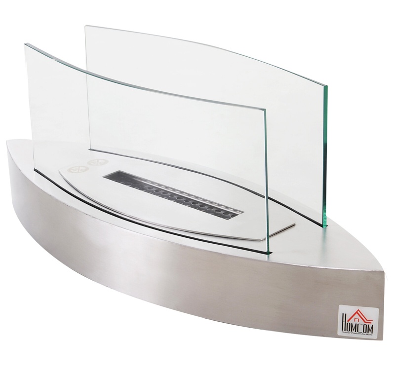 Metal Bio-Ethanol Outdoor Tabletop Fireplace with Flame Guard