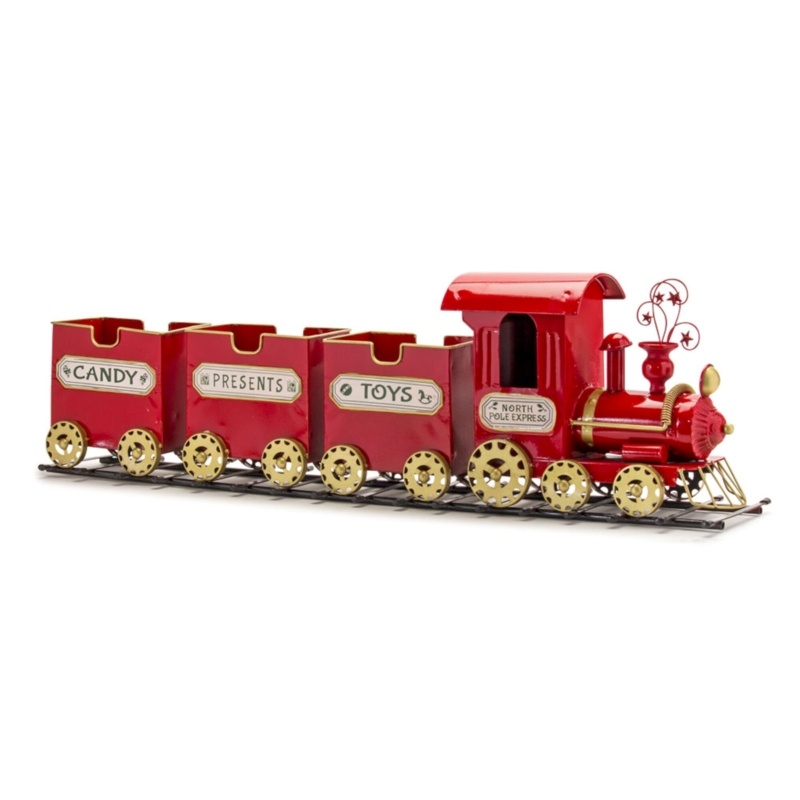 Metal Train on Track