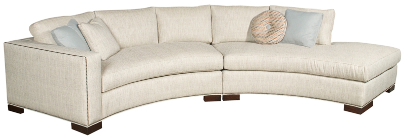 Curved Sofa with Right Lounge