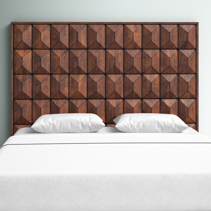 Mid Century Wall Mounted Headboard for Queen Sized Beds